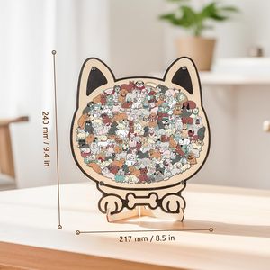 <span class=keywords><strong>Puzzle</strong></span> en bois - Puzzles en bois uniques en forme d'animaux, chiens mignons, cadeaux créatifs pour les amoureux des chiens, <span class=keywords><strong>puzzle</strong></span> relaxant et décoration d'intérieur - Product Image 4