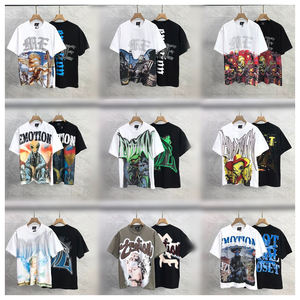 T-shirt à manches courtes pour homme, vêtements d'occasion tendance 2025, t-shirt décontracté à imprimé tendance, col rond pour homme, expédition aléatoire - Product Image 3