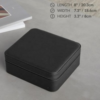 Boîtier de montre en cuir à 6 fentes fabriqué à la main à partir de véritable stockage de montre portable en cuir à grain supérieur