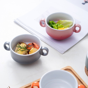 Vendita calda ciotole in porcellana Design classico esclusivo con manico tazza in ceramica binaurale - Product Image 2