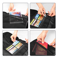 Portable grande capacité bureau à domicile Protection contre la chaleur ignifuge multicouche organisateur de stockage de fichiers sac de documents avec fermeture à glissière et serrure