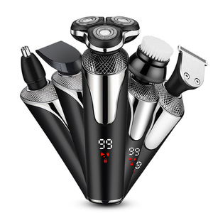 Tondeuse à <span class=keywords><strong>barbe</strong></span> électrique rechargeable 3-en-1 professionnelle pour hommes, <span class=keywords><strong>rasoir</strong></span> facial étanche pour usage domestique, haute valeur - Product Image 1