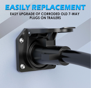 OEM Heavy Duty <span class=keywords><strong>7</strong></span> Pin Trailer Plug Cord 6 Pés <span class=keywords><strong>7</strong></span> Way 7Pin Trailer Connector RV Blade Trailer Cablagem Plug - Product Image 3