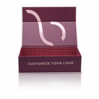 Boîte cadeau rigide à couvercle rabattable personnalisée, boîte d'emballage pour fer à friser, boîte en carton personnalisée avec plateau intérieur personnalisé