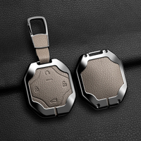 Étui à clés en métal et cuir populaire pour Jetour Traveller (T1) 2023-2026 Série complète Shanhai T2 Clé de voiture intelligente