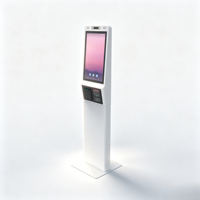 Kiosque de commande automatique en métal avec imprimante thermique, tablette PC Android 7.1/11 de 21,5 pouces pour restaurant