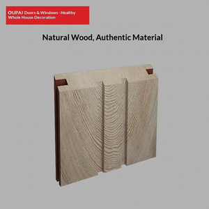 OUPAI Madera Sólida de Estilo Minimalista Moderno, Pintura Ecológica a Base de Agua, Acabado Mate en Nogal Rojo, MAF-702Z <span class=keywords><strong>7Z</strong></span> - Product Image 3