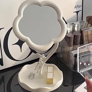 Wholesale Flower Shaped Makeup <b>Mirror</b> Desktop Flower Beauty Makeup <b>Mirror</b> Girl Dressing Table Hanging Jewelry <b>Princess</b> <b>Mirror</b> - Product Image 3