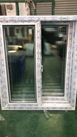 Venta caliente de alta calidad Upvc/PVC Hurricane Impact Sliding Windows para Office