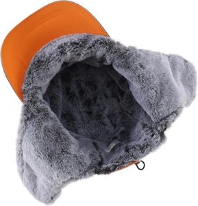 Faux Fur Trooper Trapper <span class=keywords><strong>hat</strong></span> cho nam giới ấm mùa đông <span class=keywords><strong>hat</strong></span> với vành tai ushanka săn <span class=keywords><strong>hat</strong></span> vành phản quang - Product Image 2