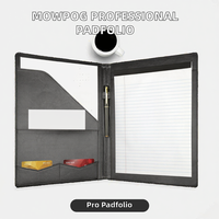 Portafolio Profesional de Cuero PU, Carpeta de Presentación, Tamaño Carta/A4/Legal, para Negocios, Escuela, Oficina, Conferencias