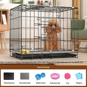 Trasportino Pieghevole Moderno in Ferro e Acciaio Inossidabile per Cani e Gatti di Piccola Taglia - Gabbia Pieghevole Ecologica per Animali Domestici - Product Image 6