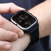 Montre robuste AGM W3 avec lampe torche LED, écran OLED 1,95 pouces, étanche 5ATM IP68, appels Bluetooth, montre connectée carrée, Relojes, montre connectée Android, fitness