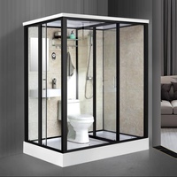 Unité de salle de bain préfabriquée avec douche et WC intégrés