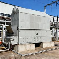 Chaudière à vapeur à tubes d'eau à double tambour horizontal série SZL, à haute efficacité, pour la production de granulés de biomasse industrielle