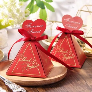 Custom Small Cookie Chocolate Box Paper Treat Boxes <strong>Mini</strong> Favors Candy Gift Boxes with Ribbons for Guests Birthday Wedding - Product Image 3