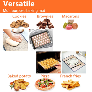 Tapete de Silicona Antiadherente Reutilizable para Hornear Galletas, Macarrones y Pan - Product Image 6