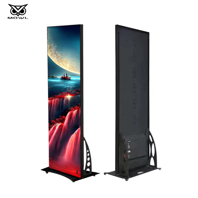 Custom Wholesale 640x1920mm P2.5 P2 P1.86 Indoor Advertising LED Digital Poster Display Screen Stand