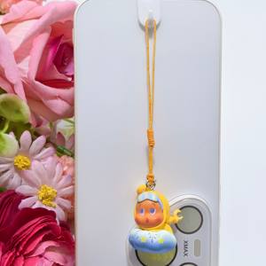 Autentico Cordino Charm 'Goodnight Starry Sky' da 12 cm con Design a Grani Carini, Nuvole e Stelle Cadenti per Telefono - Product Image 3