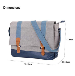 Sac à bandoulière Vintage en toile pour femmes, classique, sacoche pour ordinateur portable, sac à livres, pour dames - Product Image 2