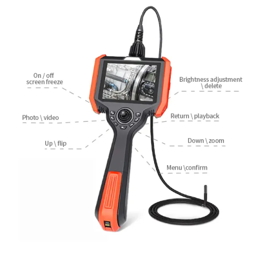 Customized 2mm Small CMOS Sensor Industrial Borescope Endoscope Video Camera for Precision Cast Pipe Inspection 1 Year Warranty