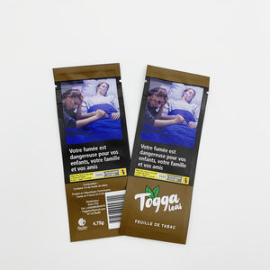 Sacchetto di Mylar della stagnola dell'imballaggio della foglia del sigaro personalizzato sacchetti di chiusura lampo usa e getta sacchetto di plastica del tabacco - Product Image 2