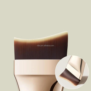 <span class=keywords><strong>Pinceau</strong></span> de maquillage anti-cernes à contour unique incurvé en gros <span class=keywords><strong>Pinceau</strong></span> de maquillage pour fond de teint liquide Novice à tête plate ultra-mince - Product Image 3