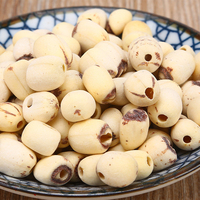 Vente en gros de graines de lotus comestibles blanches séchées aromatisées en vrac
