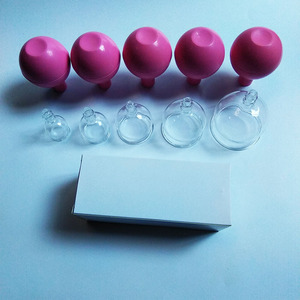 OEM ODM fornitore bulbo di gomma massaggio del corpo del viso sottovuoto tazza miofasciale giapponese coppettazione Set di vetro - Product Image 2