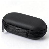 Étui de transport en cuir pour écouteurs, étui étanche en EVA avec fermeture éclair pour câbles de données, vente en gros