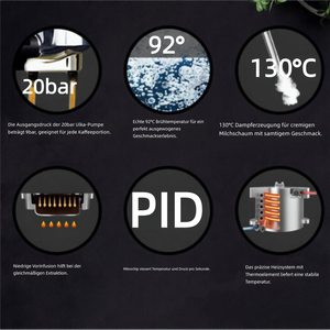 Machine à café expresso professionnelle intelligente électrique 58 mm avec écran LED <span class=keywords><strong>20</strong></span> bars en acier inoxydable pour hôtel (modèle espagnol) - Product Image 5