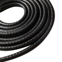 Joint d'étanchéité en caoutchouc renforcé en forme de U, simple face, 5 m, étanche, pour bord de porte de voiture, avec insert en acier