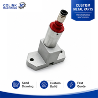 Pièces usinées CNC sur mesure, support de valve en aluminium de précision pour système de conduite de vapeur, service d'usinage CNC