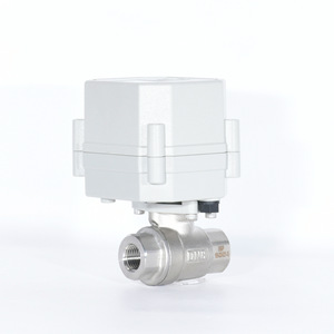 Válvula reguladora de flujo eléctrica de acero inoxidable Dn8, 24 V CC, para bombas, calderas, purificadores de agua, compresores de aire - Product Image 1