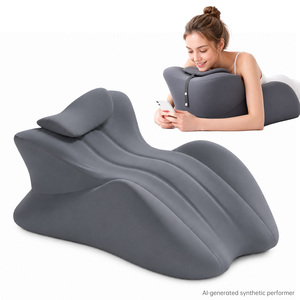 <span class=keywords><strong>Cuscino</strong></span> in Memory Foam Extra Large Rialzato per Dormire Prono, Supporto per Telefono Cellulare, <span class=keywords><strong>Cuscino</strong></span> per Riposo a Letto per Chi Dorme su Pancia - Product Image 1