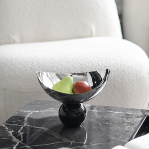 صفيحة كرة سوداء جديدة Yuanbao معدنية + مادة زجاجية راقة للمنزل - Product Image 6