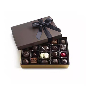 Sang Trọng Tùy Chỉnh Lá Nóng Logo Handmade Từ Màu Đen Giấy Cấp Thực Phẩm Quà Tặng Bao Bì Hộp Sô Cô La Với Cửa Sổ - Product Image 6