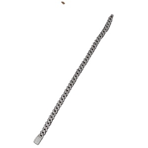 Élégant bracelet en argent avec chaîne et maillons fins avec ajustement réglable pour tous les poignets - Product Image 1