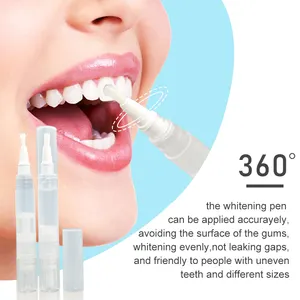 16% ไฮโดรเจนเปอร์ออกไซด์เจลสีขาวยิ้มฟันปากกาไวท์เทนนิ่ง