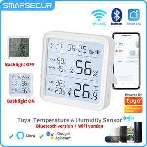 Sensor de Temperatura y Humedad WiFi TY-T08 Pro Tuya para Hogar Inteligente, Higrómetro con Retroiluminación, Termómetro, Compatible con Control Remoto por Aplicación - Product Image 4
