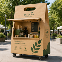 Sculpture Artistique Écologique Personnalisée Portable pour Café et Jus, Idéale pour Parcs, Centres Commerciaux, Événements et Marchés Extérieurs