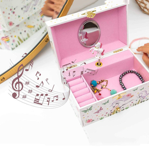 Wholesale Customized Cute Wooden Unicorn Ballerina <b>Musical</b> <b>Box</b> Jewelry Storage <b>Box</b> Gift for Girls - Product Image 4