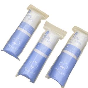 100% <span class=keywords><strong>coton</strong></span> biologique doux absorbant 100 pièces <span class=keywords><strong>coton</strong></span> <span class=keywords><strong>démaquillant</strong></span> tampons étiquette personnalisable rond visage yeux tampons nettoyants - Product Image 1