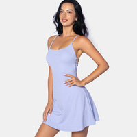 Ensembles d'entraînement d'été pour femmes Plus Size Sports Yoga Jumpsuits Sexy Beauty Back Golf Tennis Dress One Piece Sports Yoga Wear Sets