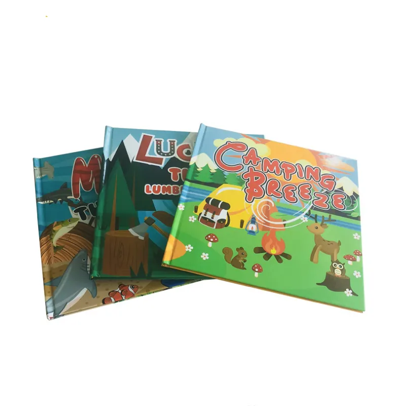 Libro con impresión barata para niños, cubierta dura, servicios de libro con imagen personalizada