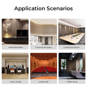 แผ่นไม้3D อะคูสติกแผ่นไม้ติดผนังแผ่นไม้อะคูสติกแผ่นไม้อะคูสติกแผ่นไม้อะคูสติกสำหรับโรงภาพยนตร์ในบ้าน - Product Image 6