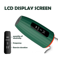 Godemiché vibrant automatique LCD pour hommes, stimulateur de pénis, jouet sexuel pour adultes