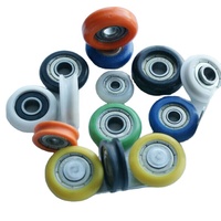 Bearing Plastik Berlapis Karet 608 rs Nylon Pom/nylon/pu Bearing Berlapis Dengan Cincin Dalam Lebih Tinggi Bearing Roller Berlapis Karet