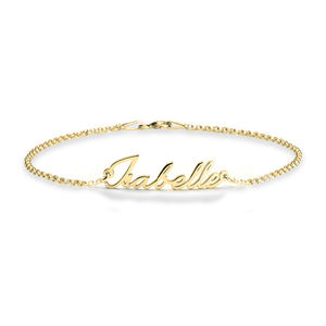 Gelang Huruf Kustom Baja Anti Karat dengan Kata-Kata Pribadi, Lapisan Emas Asli 18k PVD untuk Pria Wanita Hadiah Kekasih 2026 - Product Image 3