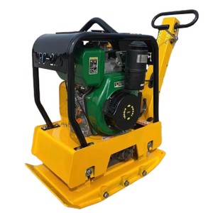Máquina de construcción de energía de gasolina bidireccional HZR220 de alta eficiencia 13HP Compactador de placa de tierra vibratoria - Product Image 1